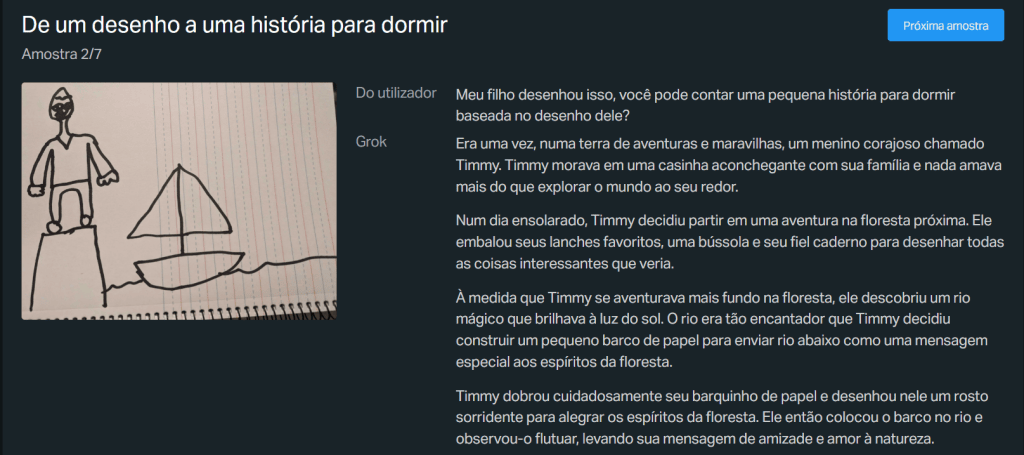 Desenho infantil de menino com barco à vela sobre papel.