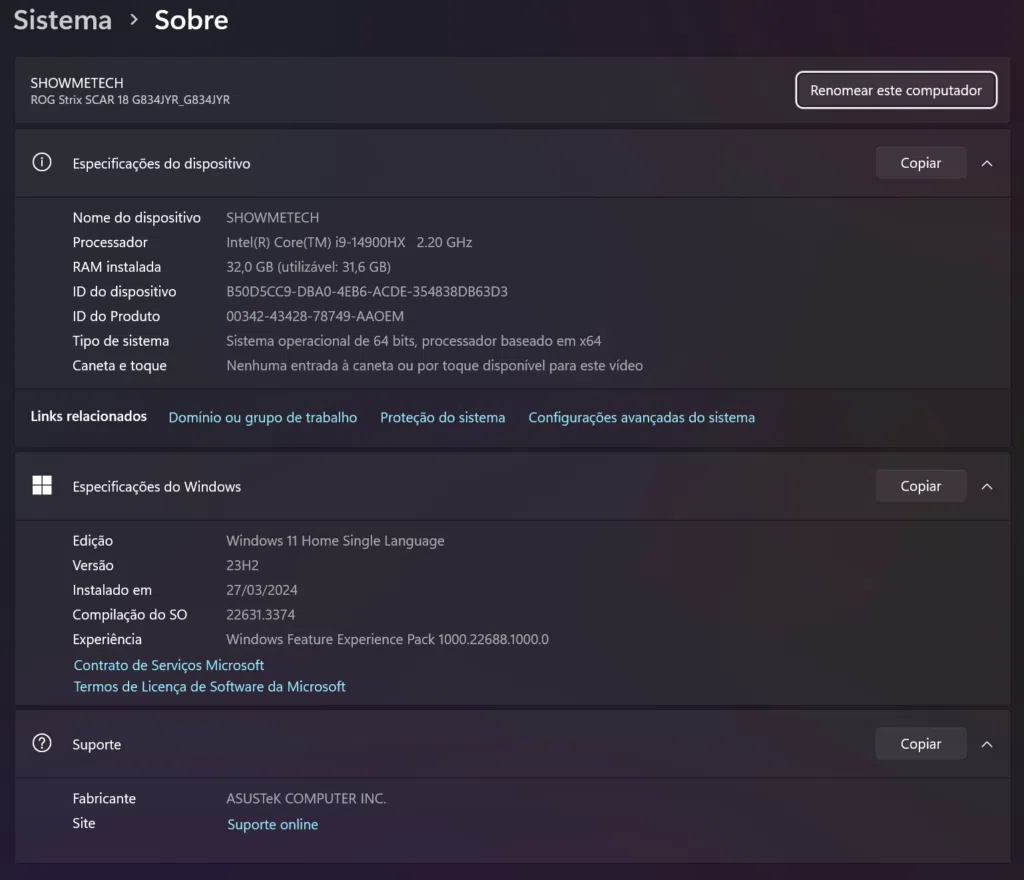 Recension: rog strix scar 18 notebook är en kraftfull spelmaskin! rog strix scar 18 notebook operativsystem data