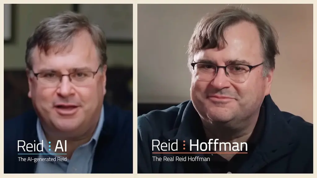 Cofundador do linkedin cria “gêmeo digital” com ia e entrevista a si mesmo Reid hoffman e seu gemeo digital