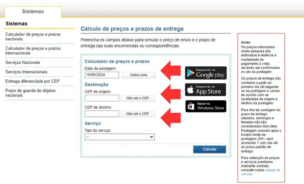 Veja como calcular o frete dos correios Veja como calcular o frete dos correios. Com a praticidade de seu celular ou do computador, veja como simular o valor do frete e do seguro dos correios sem precisar ir até uma agência pessoalmente