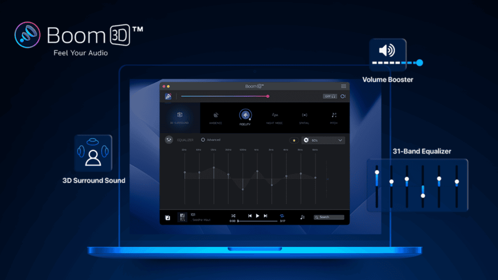 Boom 3d é um app que aprimora o áudio em pcs e macs Boom 3d é um app que aprimora o áudio em pcs e macs. Esse gerenciador de áudio pode melhorar sua experiência sonora ao permite que você faça ajustes personalizados ao som e efeitos 3d no computador. Confira