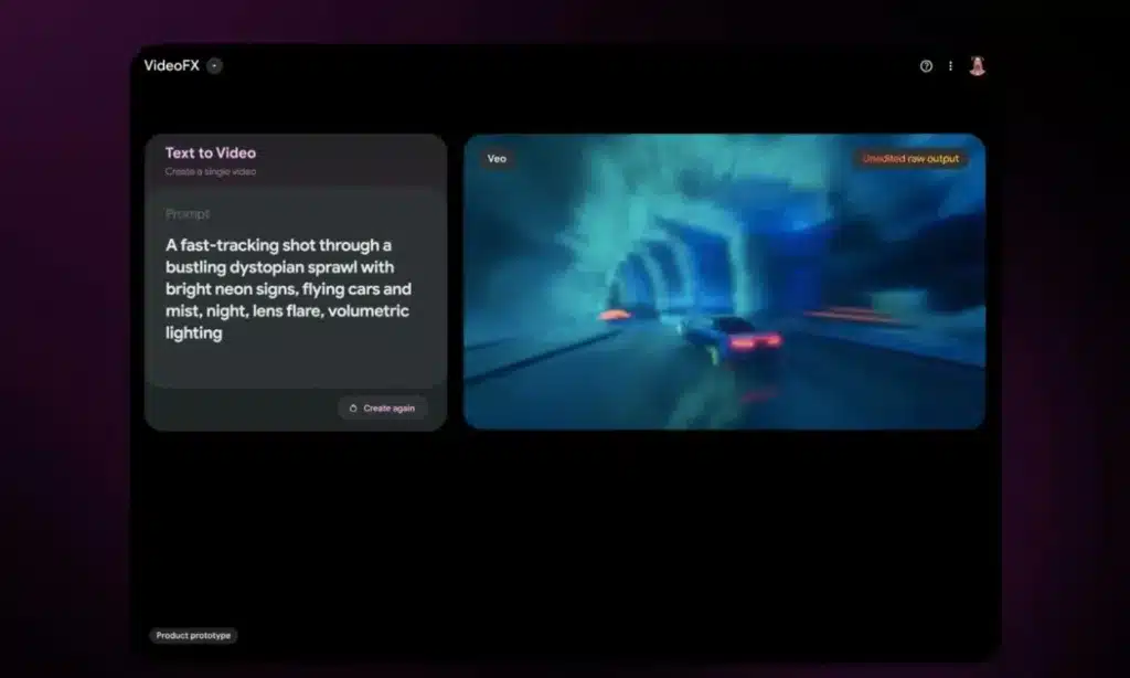 Neon signs, flying cars e efeitos de luz em vídeo futurista.