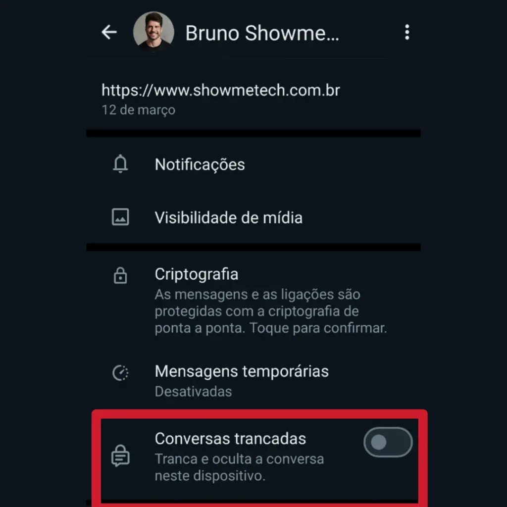 Como proteger mensagem com senha no whatsapp (bloqueio de conversa) Passo a passo para proteger mensagem com senha no whatsapp