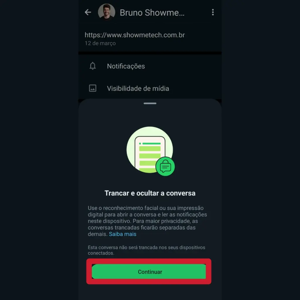 Como proteger mensagem com senha no whatsapp (bloqueio de conversa) Passo a passo para proteger mensagem com senha no whatsapp
