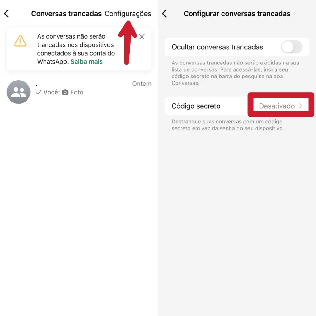 Como proteger mensagem com senha no whatsapp (bloqueio de conversa) Como proteger mensagem com senha no whatsapp (bloqueio de conversa). Bloqueio de conversa (chat lock) é um novo recurso do whatsapp que permite que você exija senha ou biometria para abrir uma conversa específica no app. Veja como usar