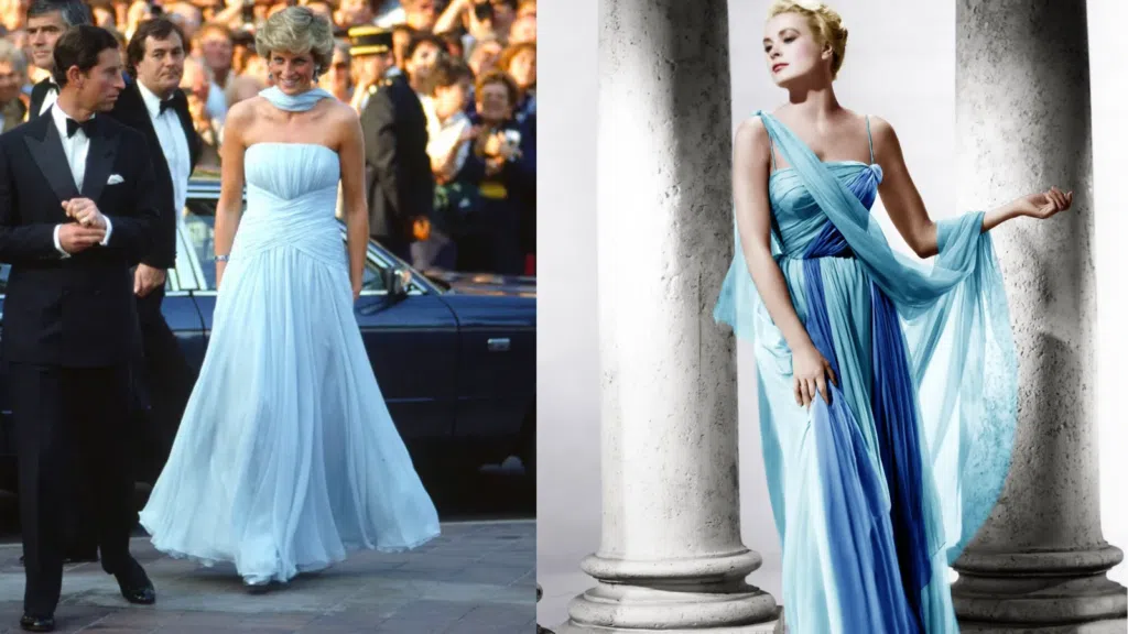 Veja momentos icônicos da história do festival de cannes Princesa diana usa vestido inspirado em grace kelly durante o festival de cannes.