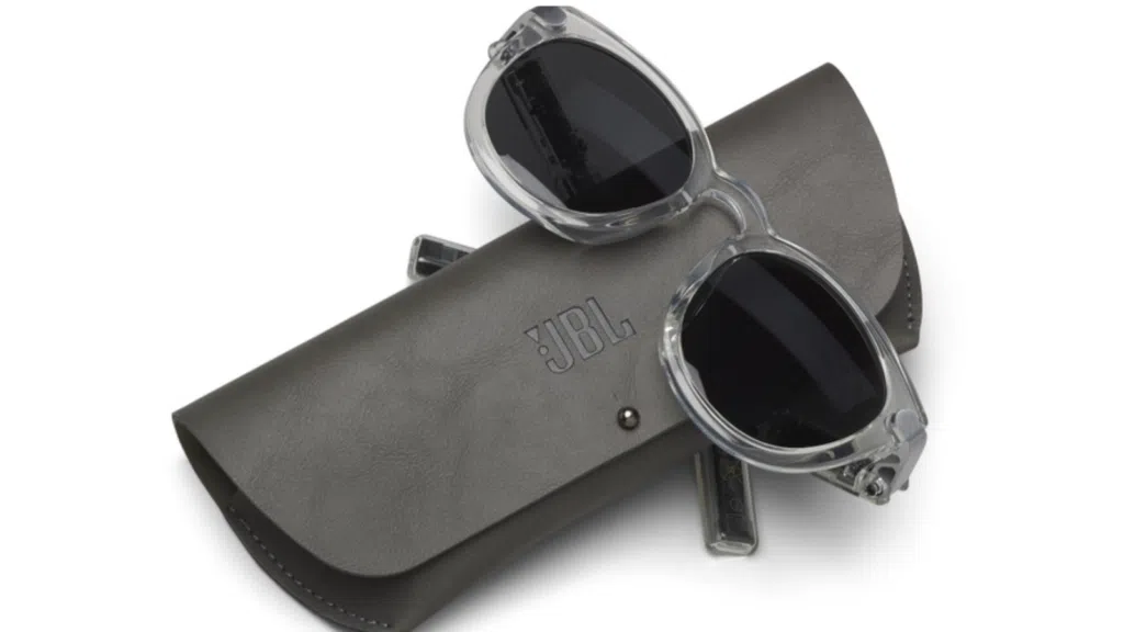 Jbl soundgear frames é um óculos com fone de ouvido integrado Óculos para ouvir música da jbl dispõe de bateria duradoura.