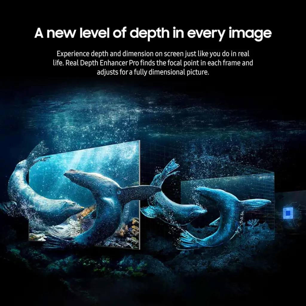 Samsung lança linha de ai tvs no brasil. Entenda a novidade Real depth enhancer pro