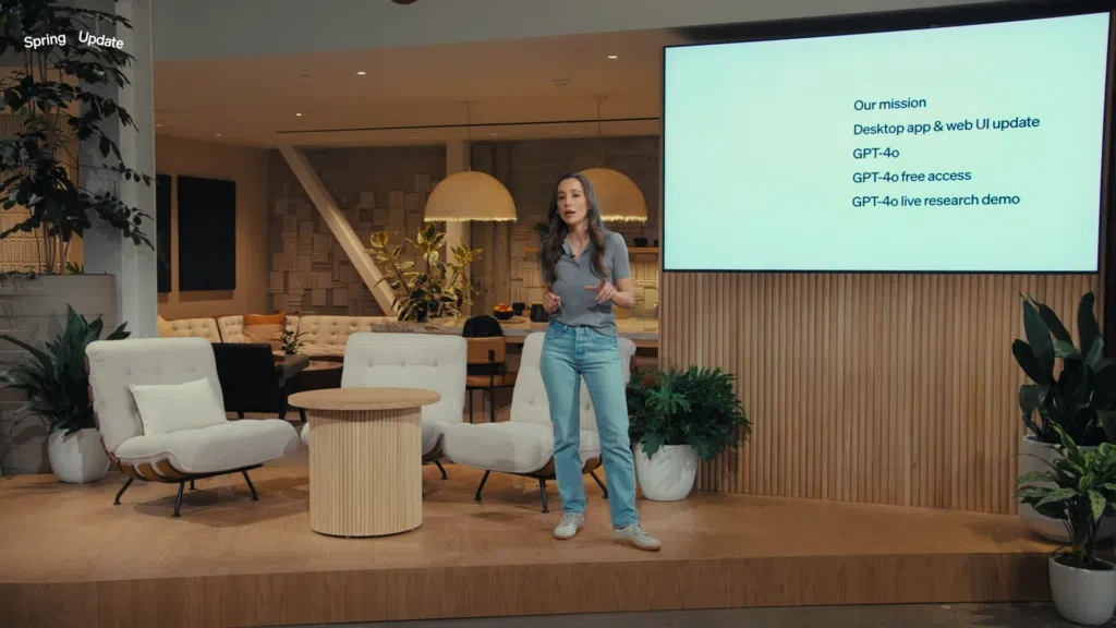 Openai lança gpt-4o, modelo mais rápido, gratuito e que pode "ver" com a câmera do celular Mira murati. Diretora de tecnologia da openai