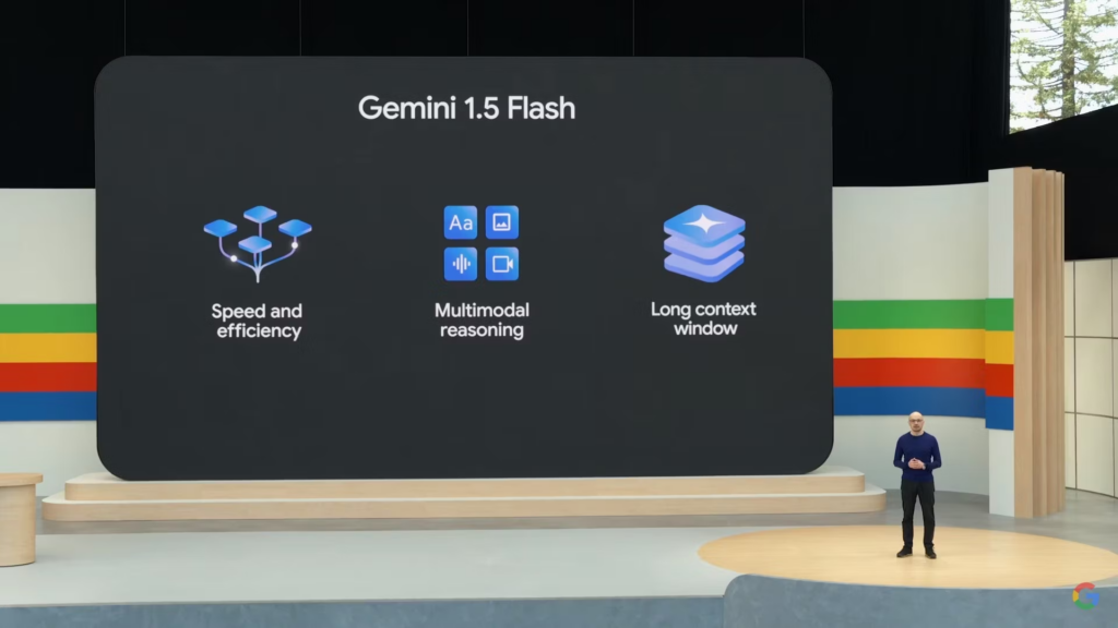 Google anuncia gemini 1. 5 flash, nova versão da ia mais rápida e econômica. Novo modelo gemini 1. 5 flash é mais leve e projetado para ser ágil. Além disso, o google apresentou atualizações no 1. 5 pro e 2 novos modelos gemma