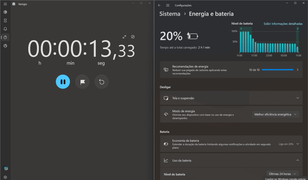 1. Temporizador de stopwatch em ação, foco em tecnologia e produtividade.