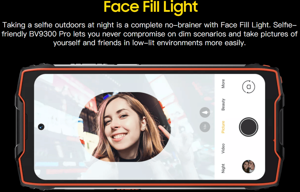 Indestructible: Blackview が FLIR サーマル カメラを搭載した頑丈な携帯電話 BL9000 Pro 5G を発売 32 MP 解像度のフロント カメラには、写真を向上させるいくつかの機能もあります。画像: ブラックビュー