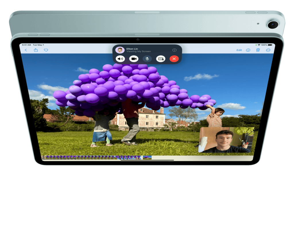 Il nuovo iPad Air (2024) arriva con schermi da 11 e 13 pollici Il nuovo iPad Air (2024) arriva con schermi da 11 e 13 pollici. Il tablet ha la fotocamera frontale in una nuova posizione e il supporto per Apple Pencil Pro. Vedi tutti i dettagli