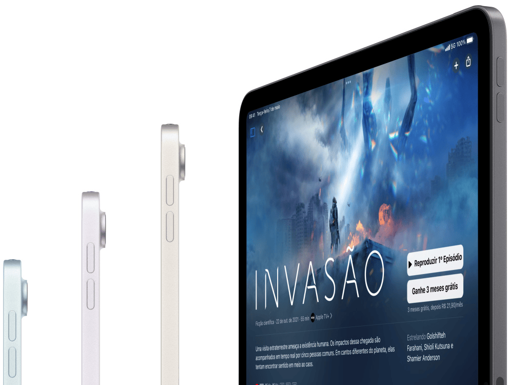 Il nuovo iPad Air (2024) arriva con schermi da 11 e 13 pollici Il nuovo iPad Air (2024) arriva con schermi da 11 e 13 pollici. Il tablet ha la fotocamera frontale in una nuova posizione e il supporto per Apple Pencil Pro. Vedi tutti i dettagli