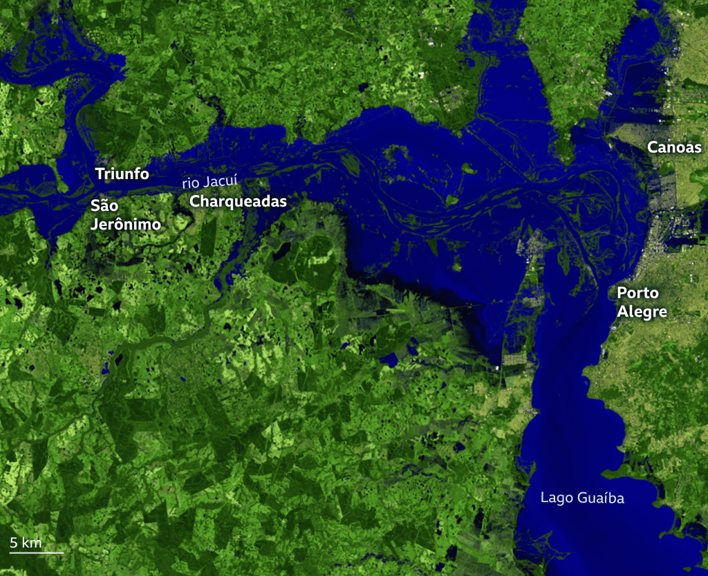 Mengapa hujan turun deras di Rio Grande do Sul? Bagaimana wilayah ini dirawat setelah banjir. Gambar: bbc