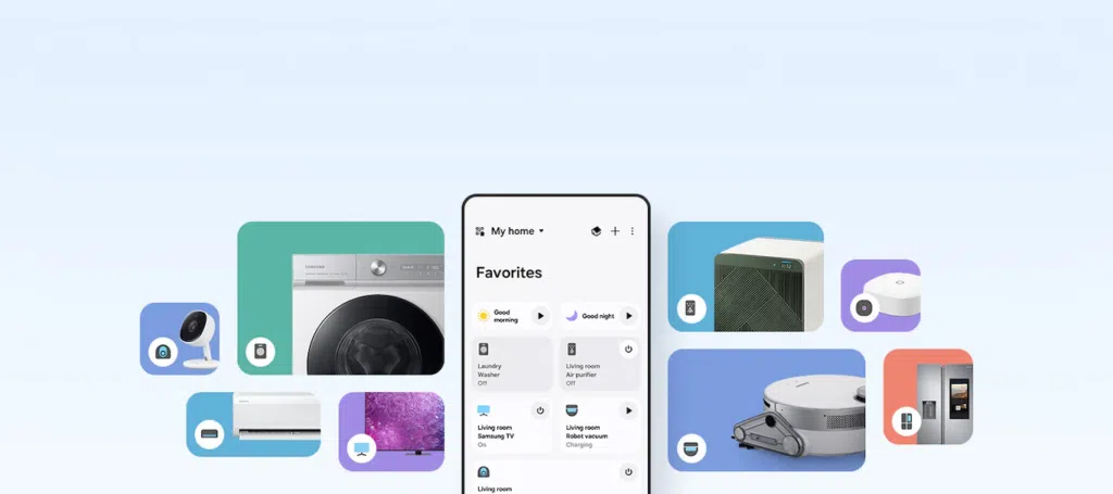 Cos'è Samsung SmartThings? Scopri come utilizzare L'immagine mostra l'interfaccia dell'app Samsung SmartThings.