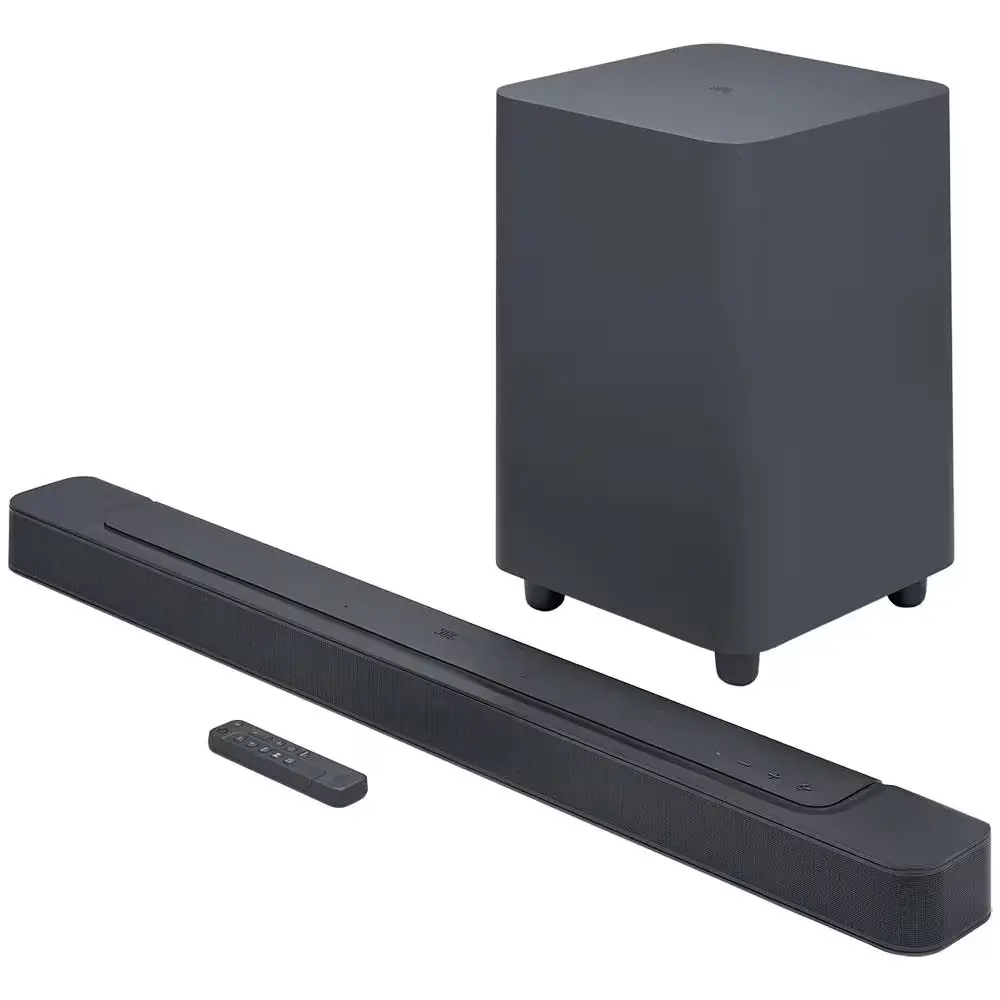 Cos'è Samsung SmartThings? Scopri come utilizzare L'immagine mostra una soundbar jbl bar 500.