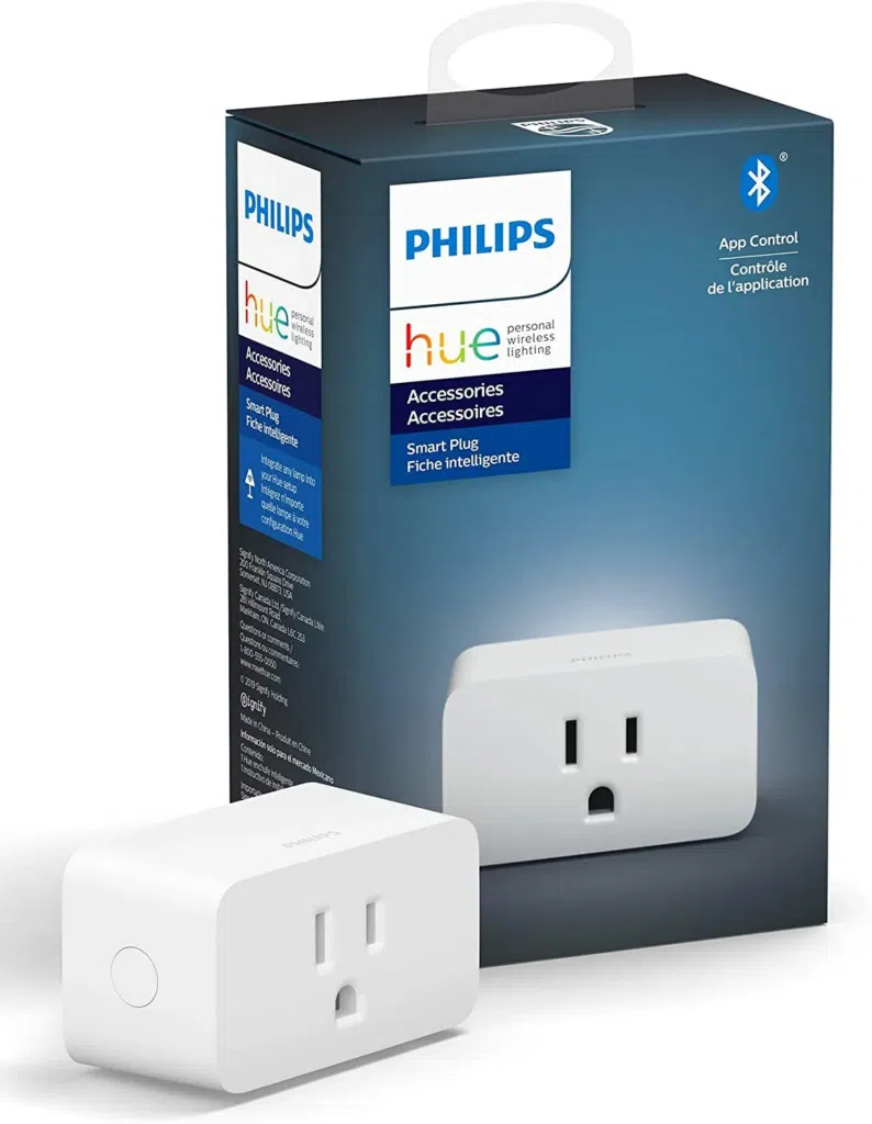 Cos'è Samsung SmartThings? Scopri come utilizzare L'immagine mostra una presa intelligente Philips Hue Plug.