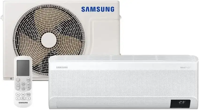 Cos'è Samsung SmartThings? Scopri come utilizzare L'immagine mostra un climatizzatore split hi wall Samsung digital inverter windfree.