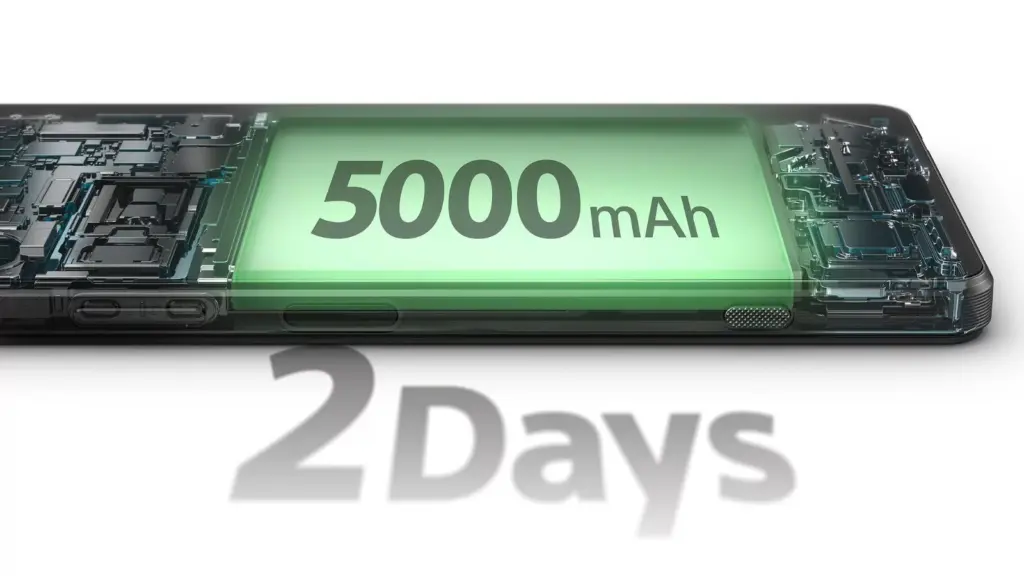 Sony xperia 1 vi é um smartphone premium finalmente interessante da sony! Foto sony xperia 1 vi bateria