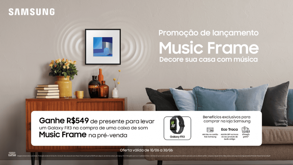 Samsung lanserar högtalare för musikram med bonus på 549 R$ Samsung lanserar högtalare för musikram med en bonus på 549 R$