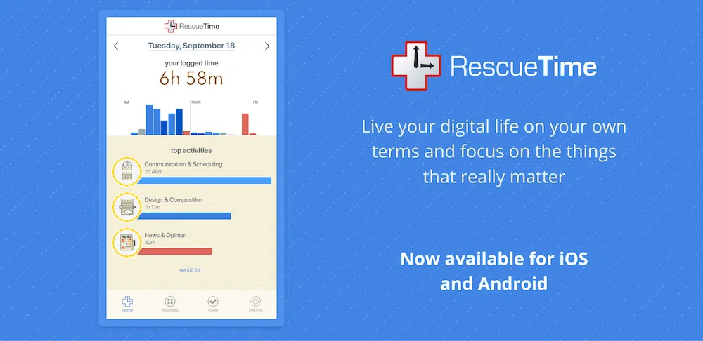 46 aplicativos de produtividade para você usar em casa e no trabalho Rescuetime