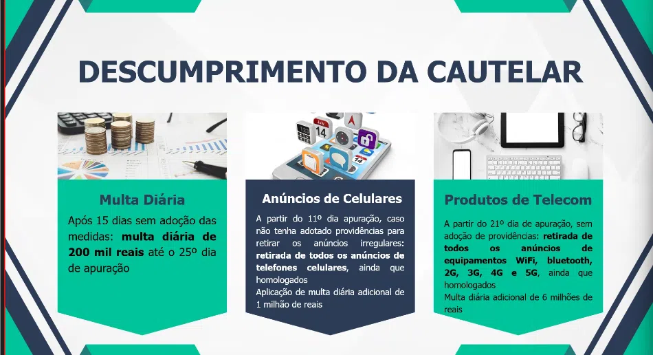 Anatel bloqueará sites que não removerem celulares irregulares: mercado livre e amazon estão na mira Anatel bloqueará sites que não removerem celulares irregulares: mercado livre e amazon estão na mira. Sites que não cumprirem medidas podem ser impedidos de operar no brasil, além de receberem multas entre r$ 200 mil e mais de r$ 6 milhões