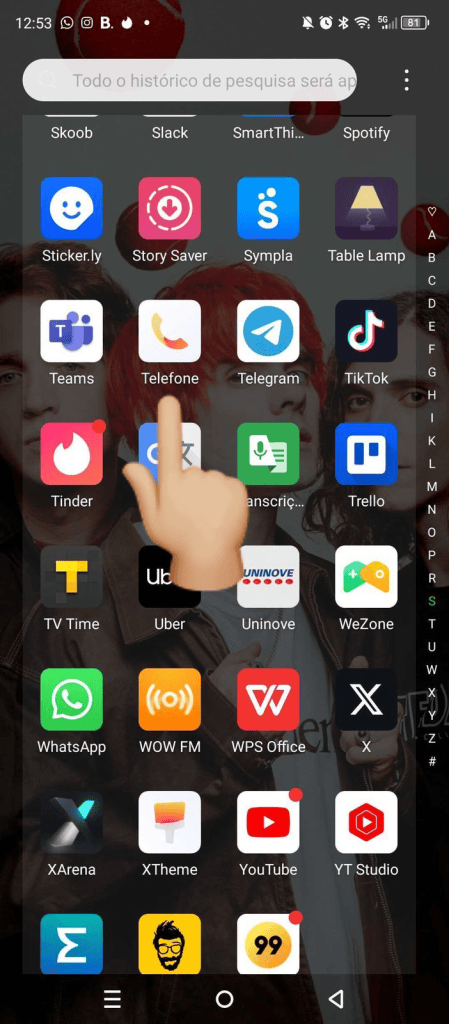 كيفية منع مكالمات التسويق عبر الهاتف على Procon وAnatel افتح تطبيق الهاتف. الصورة: فيكتور باتشيكو، سمت