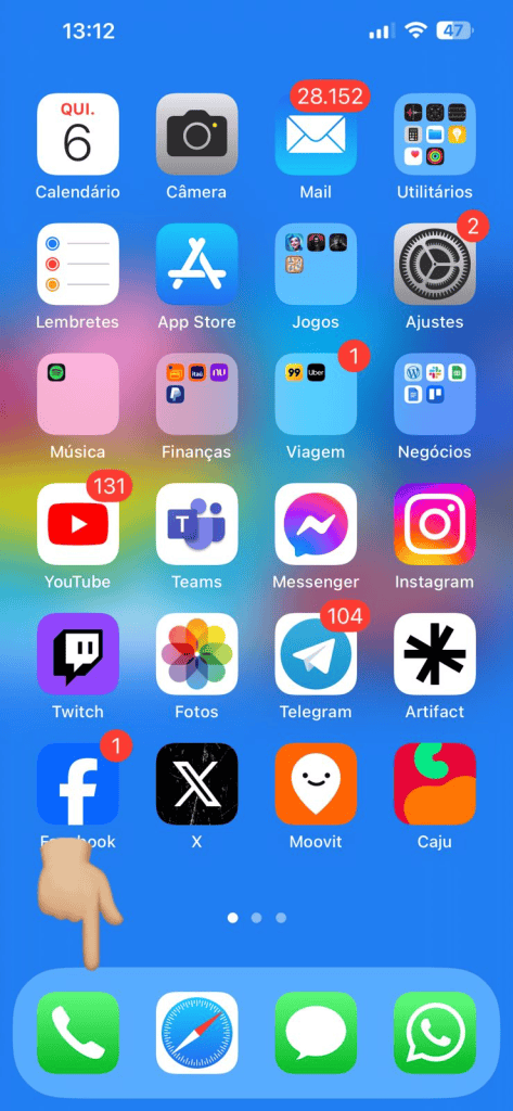 كيفية منع مكالمات التسويق عبر الهاتف على Procon وAnatel افتح تطبيق الهاتف. الصورة: لوكاس جوميز، سمت