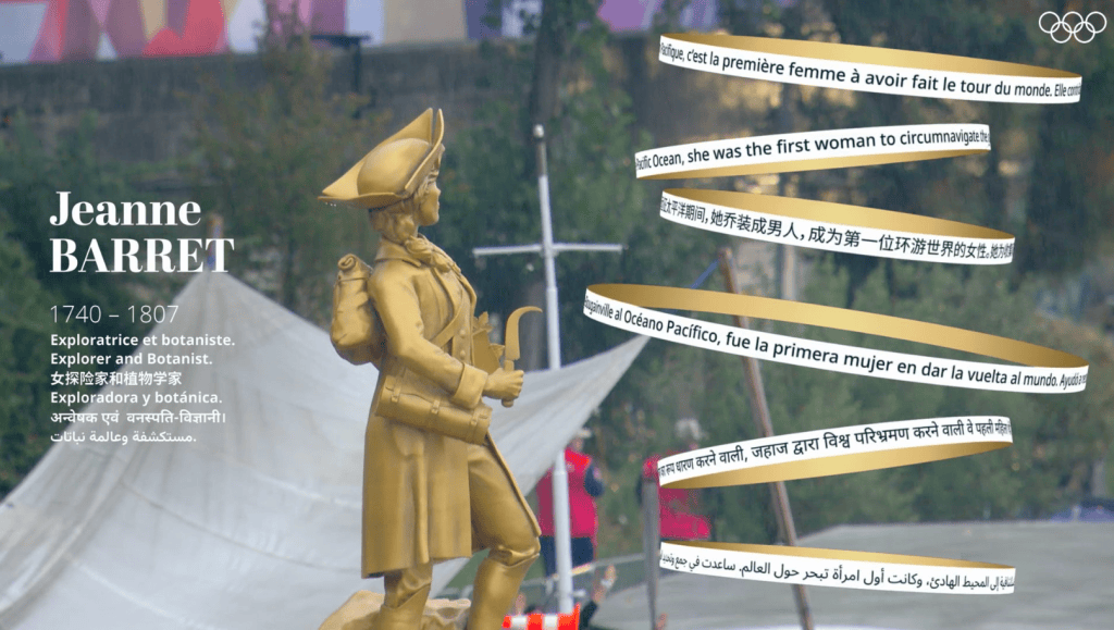 Exploradora jeanne barret, primeira mulher a circunavegar o mundo, símbolo de inovação e coragem.