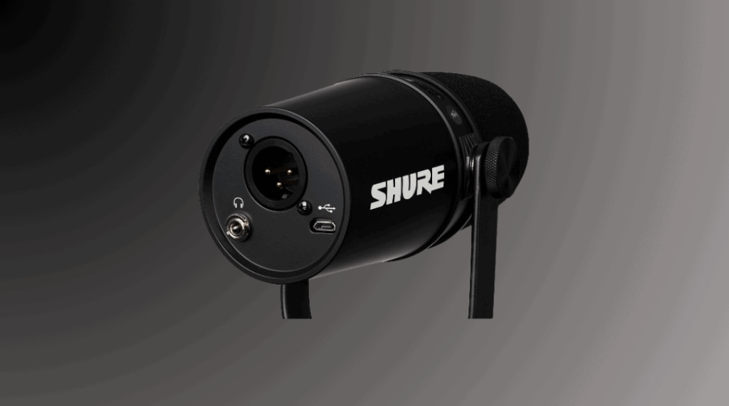 Os melhores microfones gamer para comprar já O shure mv7 conta com saídas usb e xlr / fonte: shure