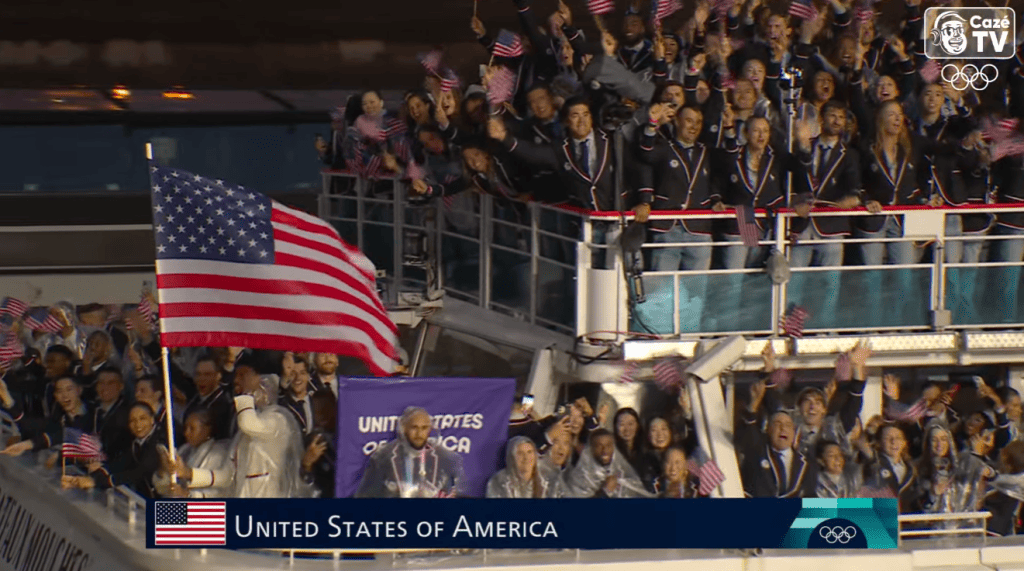 Veja os melhores momentos da cerimônia de abertura dos jogos olímpicos paris 2024 Os estados unidos serão sede dos próximos jogos olímpicos, em los angeles, em 2028 / imagem: cazétv