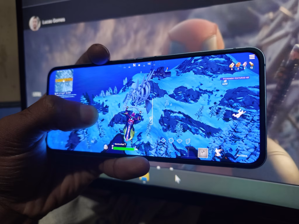 Review: galaxy z flip6 é a melhor versão do dobrável da samsung Fortnite rodando no galaxy z flip6