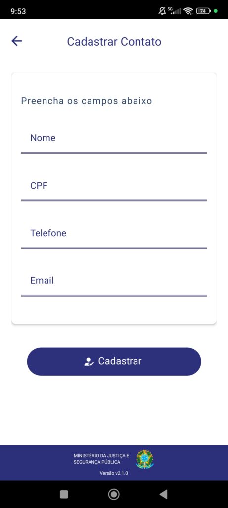 Hoe u Secure Cell Phone kunt gebruiken om uw telefoon te beschermen (en te blokkeren als deze wordt gestolen) Scherm met de gegevens van de vertrouwde persoon die geregistreerd zal worden