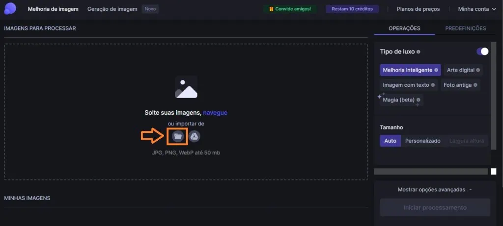 Como aumentar o tamanho e a resolução de imagens Let’s enhance plataforma de edição de imagem