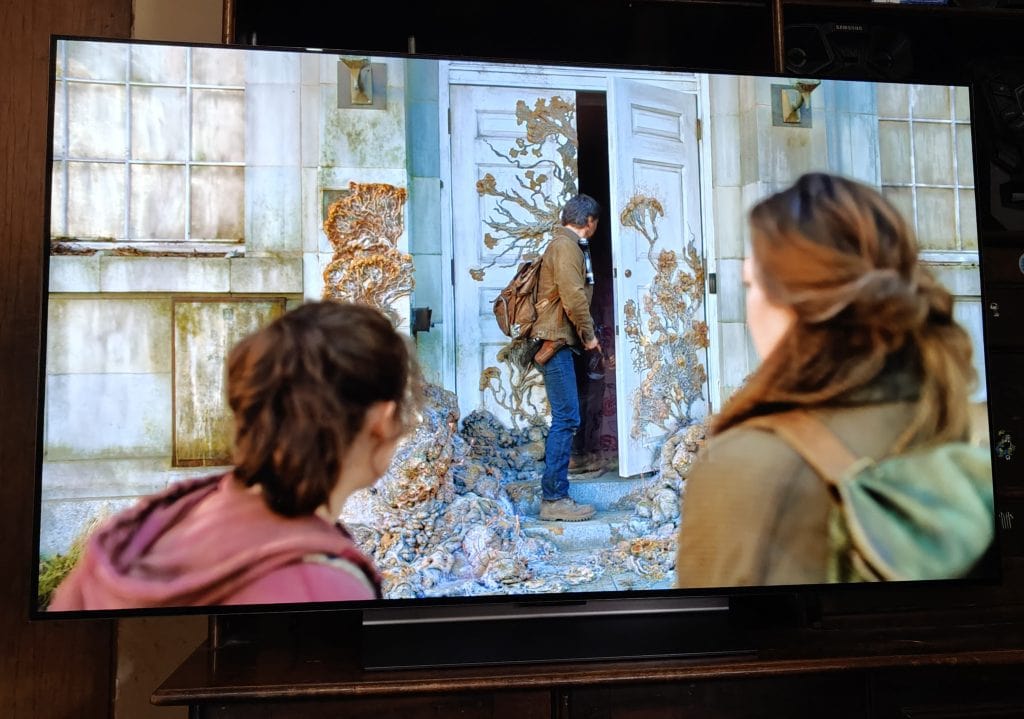 Tela da smart tv lg oled evo ai c4 4k