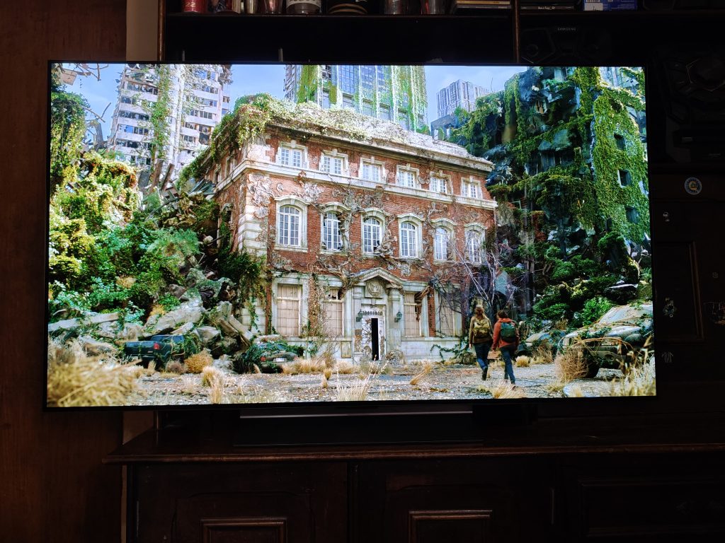 Tela da smart tv lg oled evo ai c4 4k