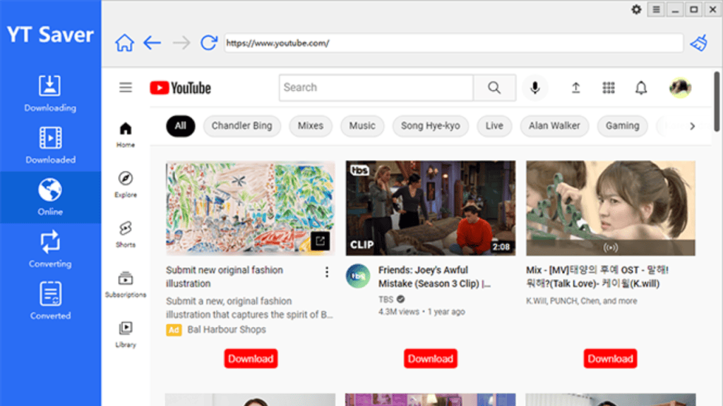 Arte digital de tecnologia e inovação exibindo página inicial do youtube com opções de navegação.