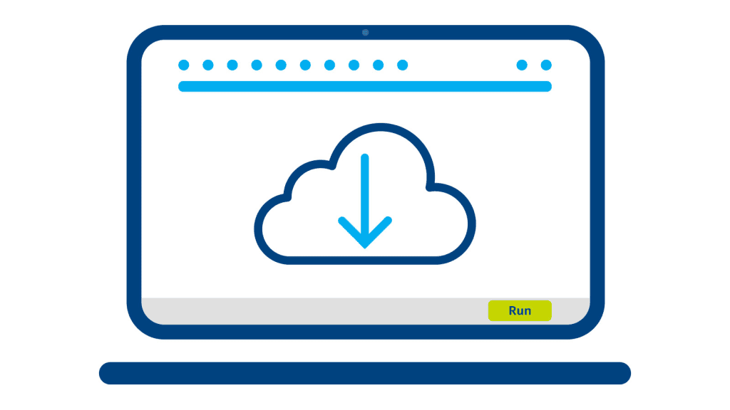 Download de arquivos online, nuvem, tecnologia e internet.