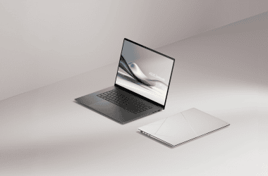 Novo notebook asus zenbook com design elegante e alto desempenho para tecnologia e inovação.