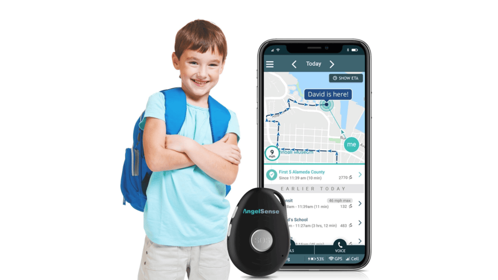 Découvrez 7 dispositifs de suivi pour les enfants Tracker GPS pour enfants Angelsense, dispositif de sécurité pour enfants.