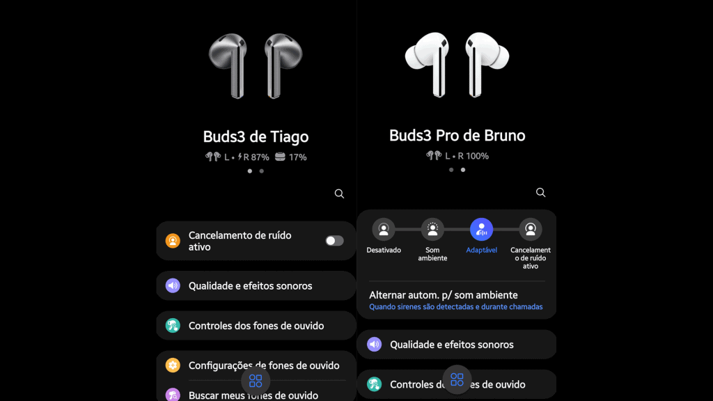 Welke moet je kiezen? Galaxy Buds3 of Galaxy Buds3 Pro? Startscherm van de draagbare Samsung-app