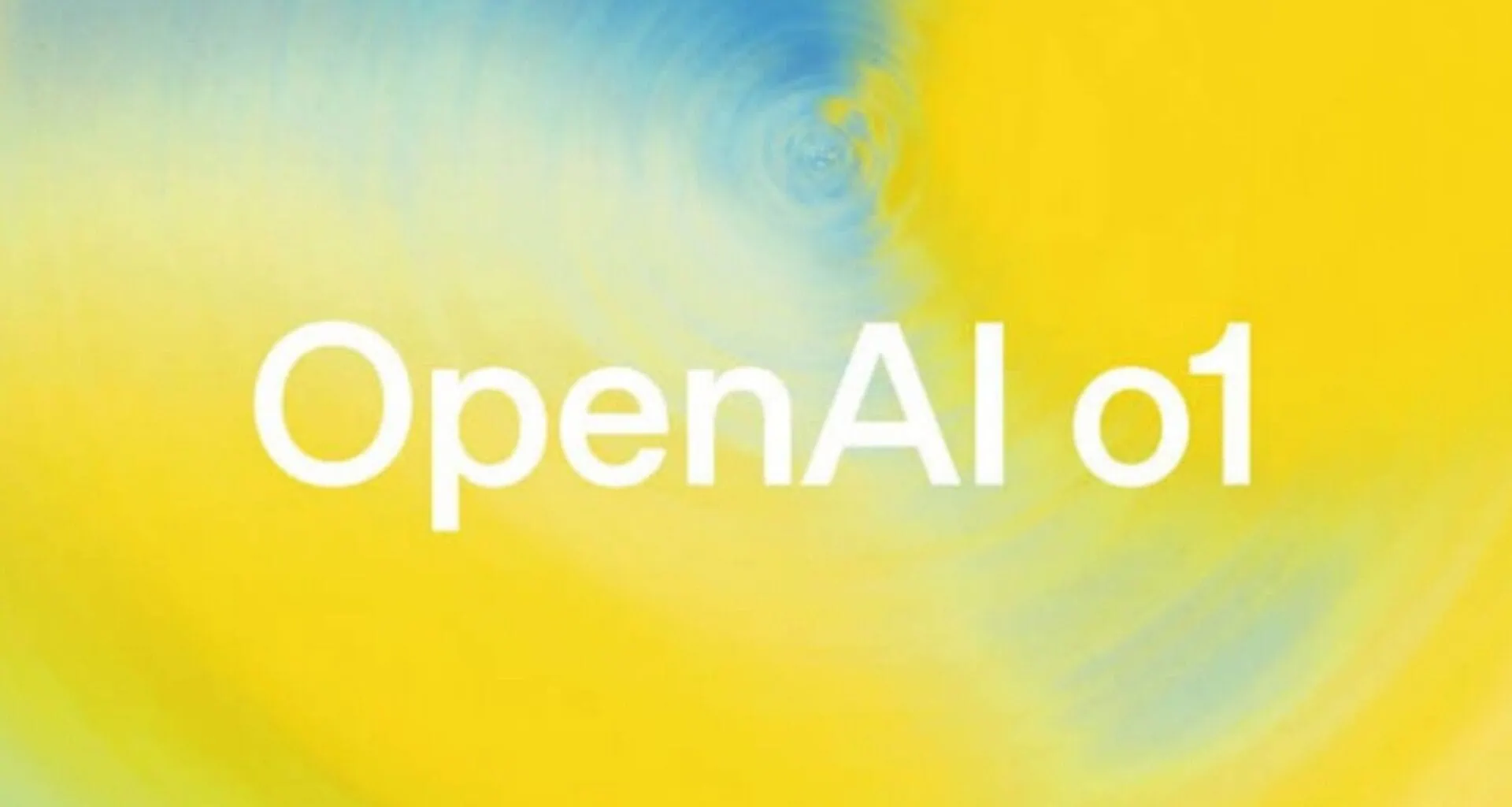 OpenAI kunstmatige intelligentie op een gele achtergrond met een futuristisch visueel effect.