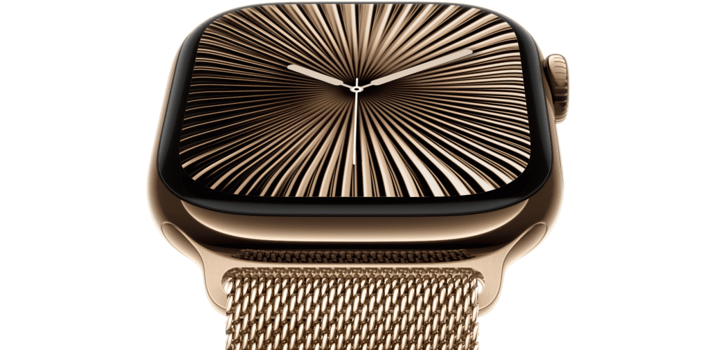 Apple Watch Series 10 ve yeni Ultra 2 Black, 5 R$'dan başlayan fiyatlarla satışa sunuluyor Her türlü ışık koşulunda kolay görüntüleme için ayarlanabilir parlaklığa sahip, her zaman açık ekran. Resim: elma