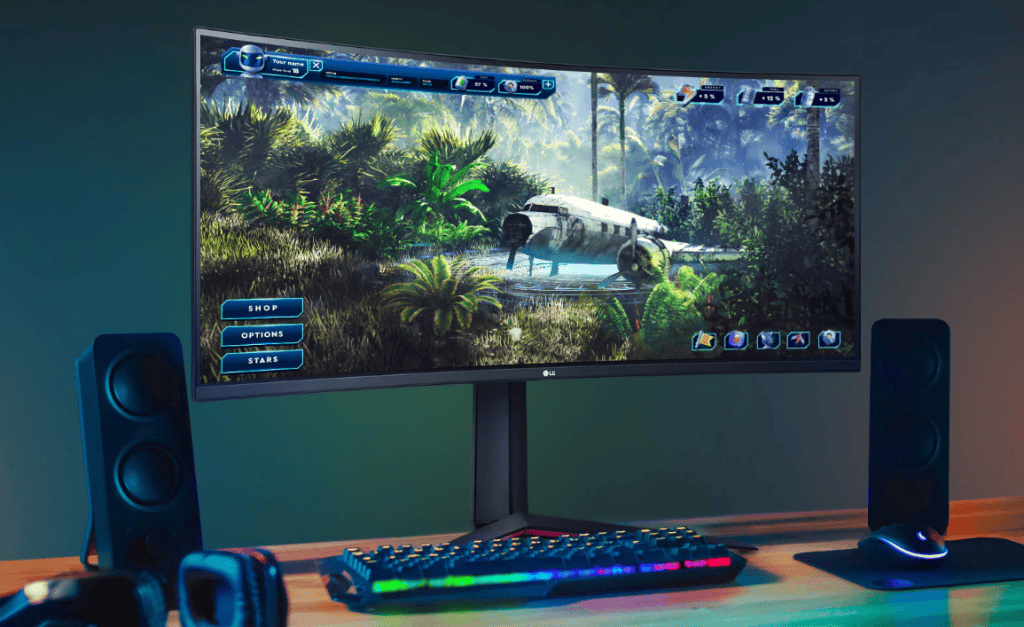 Beste Gaming-Monitore für Serious Games Werbebild von LG UltraGear 34GP63A-B / Quelle: LG