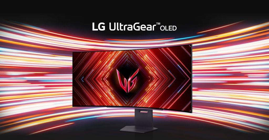 Beste Gaming-Monitore für Serious Games Werbebild von LG Outragear 45GS95QE-B / Quelle: LG