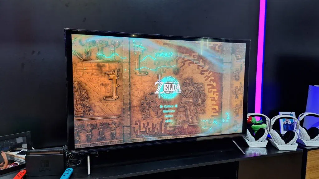 Lg apresenta novos monitores ultragear na bgs com até 45 polegadas Smart tv lg qned conectada em um nintendo switch