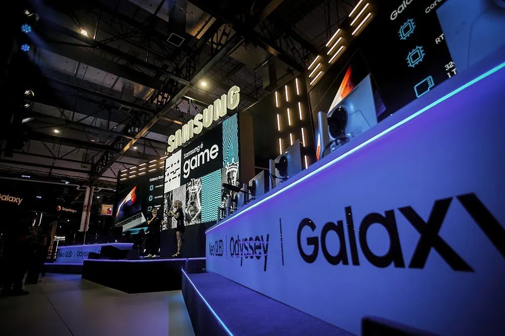 Resumão melhor da bgs 2024: confira os destaques da feira de games! Estande da samsung no bgs 2024