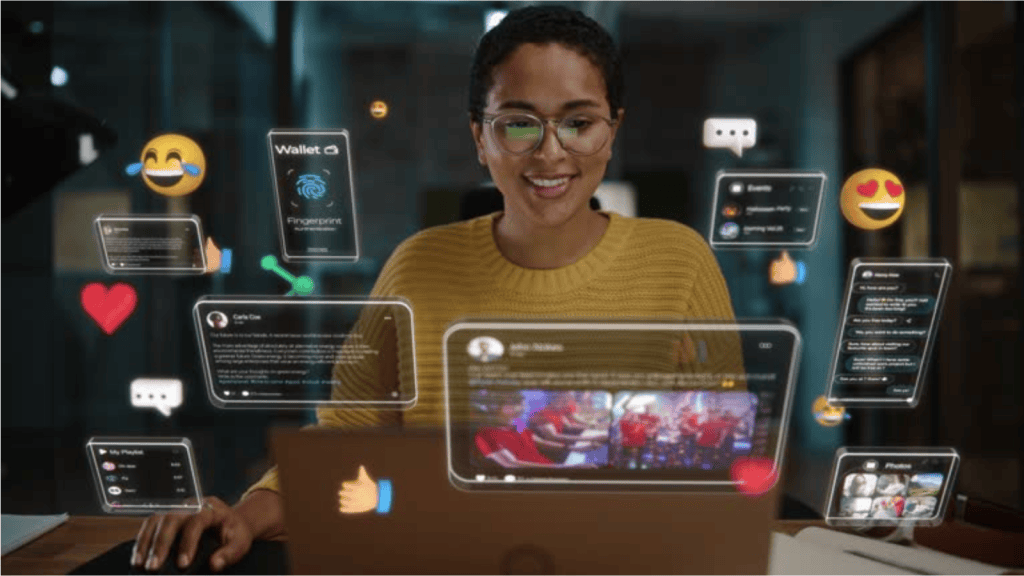 Tecnologia, redes sociais e inovação digital com foco em tendências technológicas 2023.
