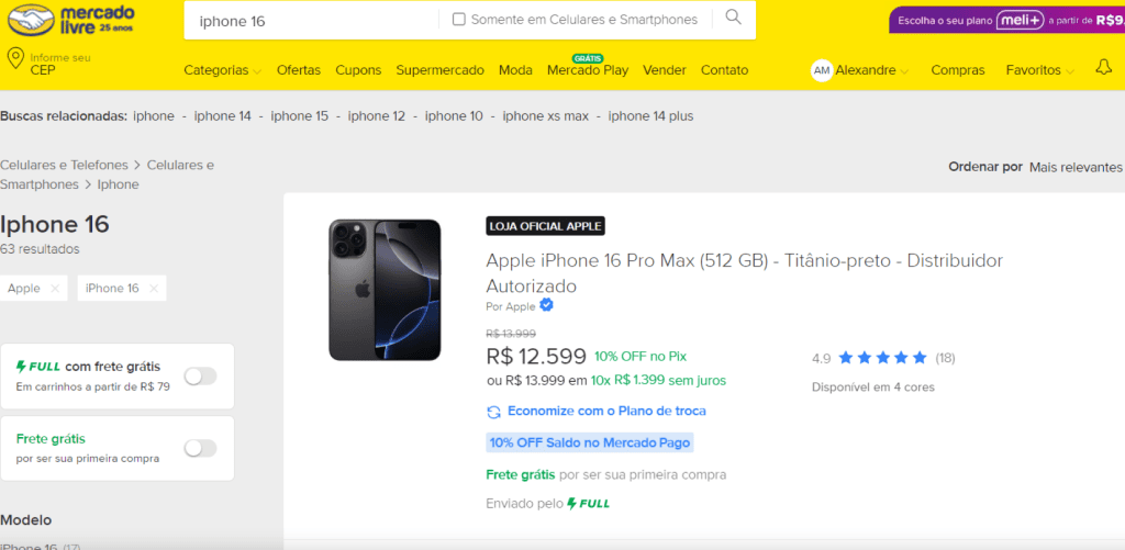 Iphone 16 kommt in Brasilien an; Sehen Sie sich die Preise und Rabatte der Betreiber an Iphone 16